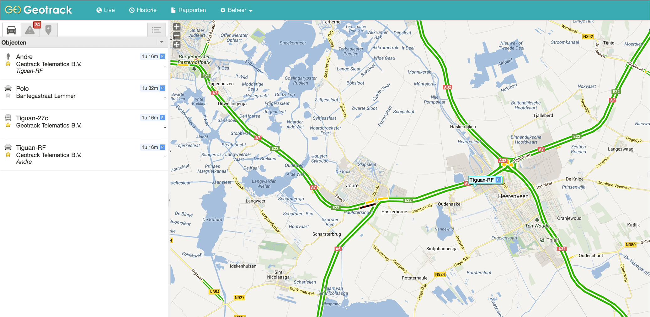 Rittenadministratie online applicatie Rittenadministratie online applicatie